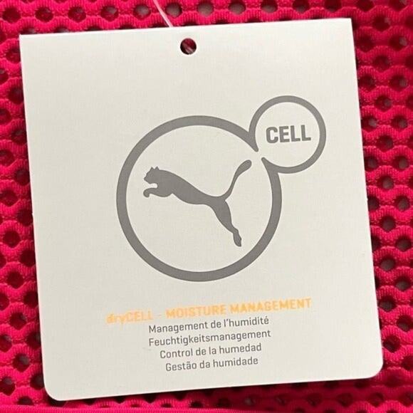 Puma Explosive Mesh Top Women's XS Pink Cutout Breathable Athletic Sporty NWT - Picture 9 of 12